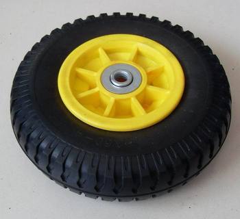 胶南厂家生产优质2.50-4聚氨酯发泡轮,推车用pu发泡轮